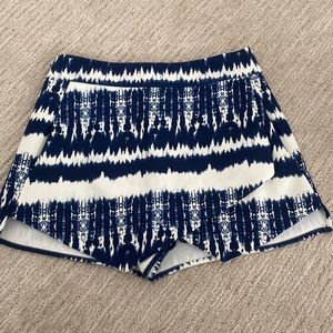 DESIGN LAB navy/white skort